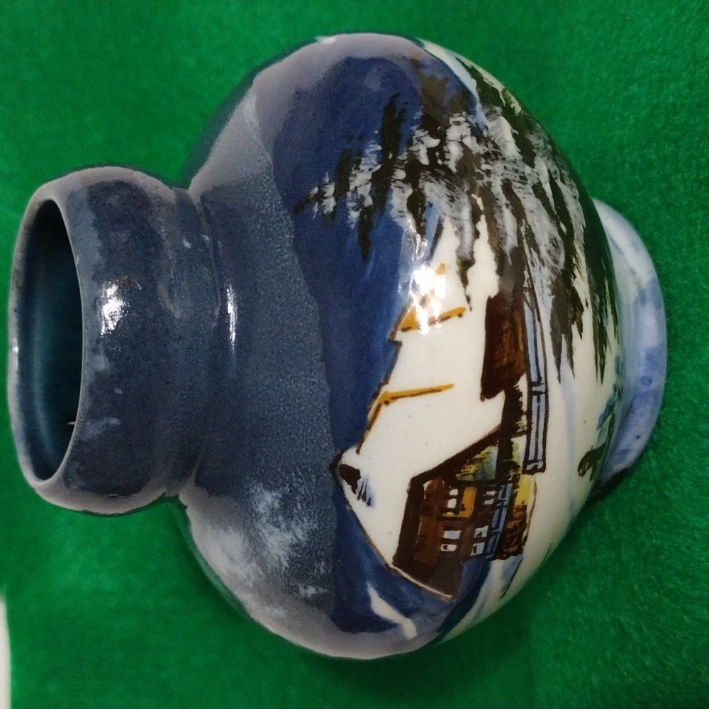 Vintage Ceramic Vase Hand painted
